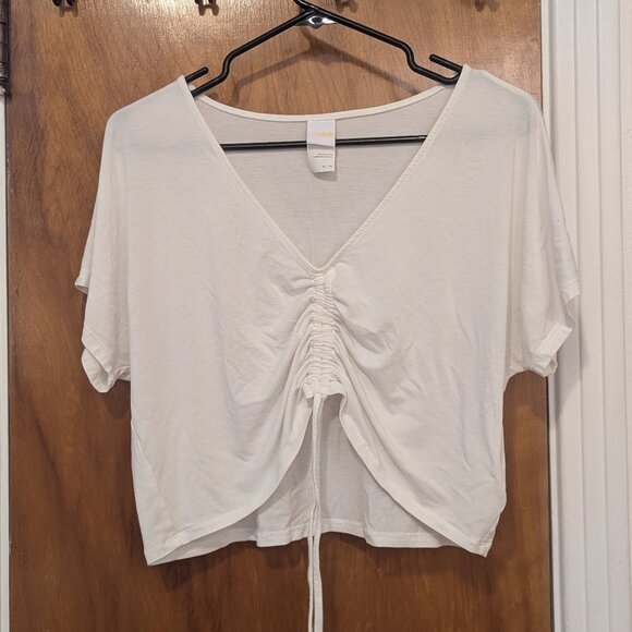 Lolë Anya White Crop Top (XL) - Picture 3 of 8